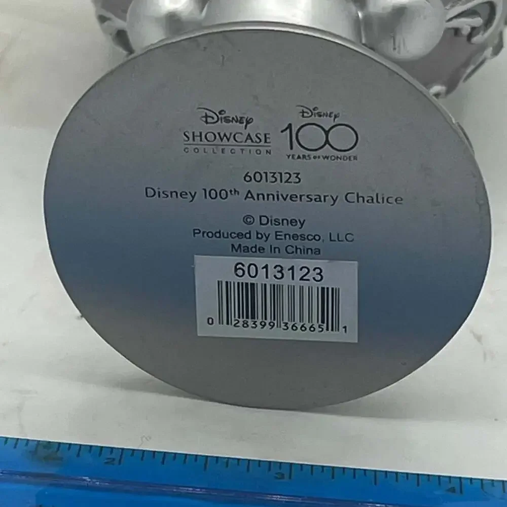 New Enesco Disney Showcase 100 Years of Wonder Decorative Chalice Goblet, 7.09”